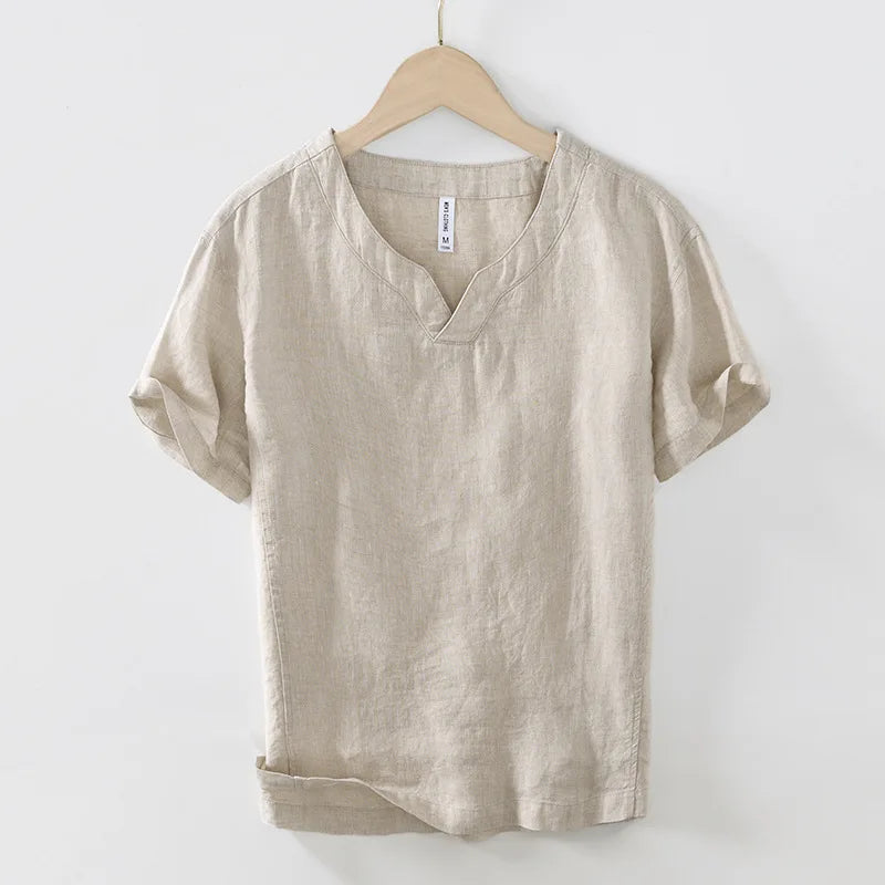 Elegante camisa de lino