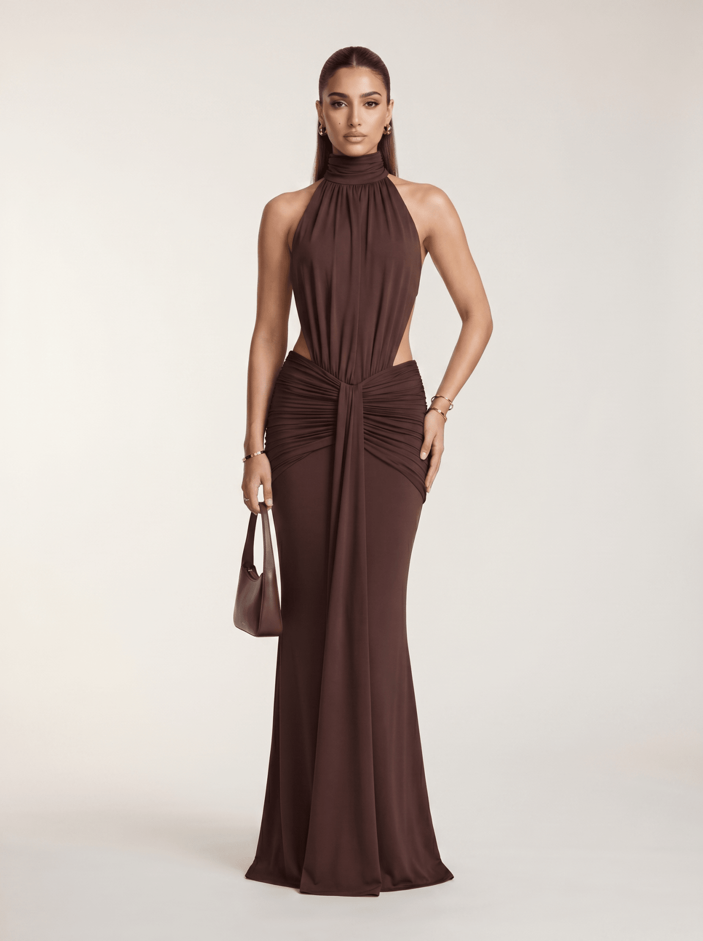 Vestido Largo con Escote Halter
