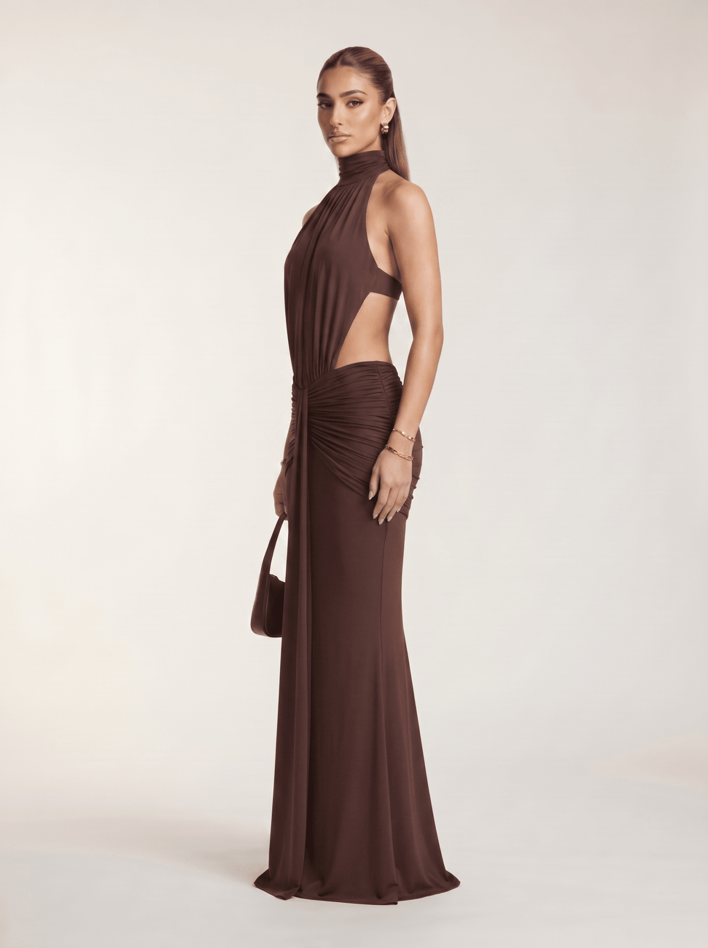 Vestido Largo con Escote Halter