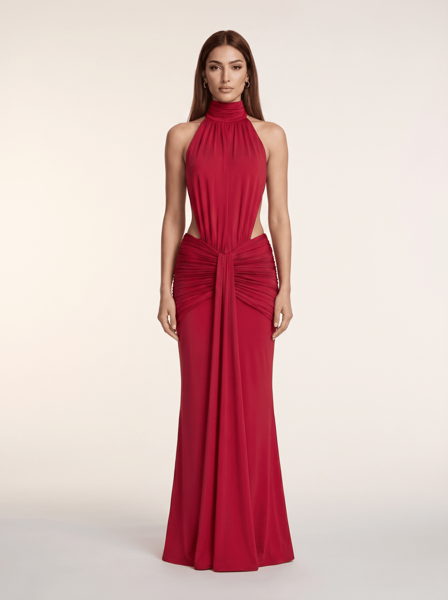 Vestido Largo con Escote Halter