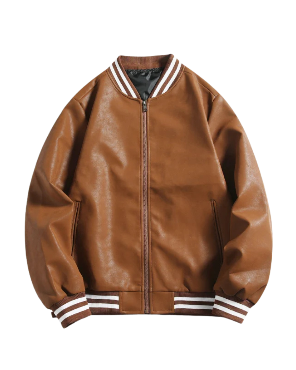 Chaqueta de cuero informal