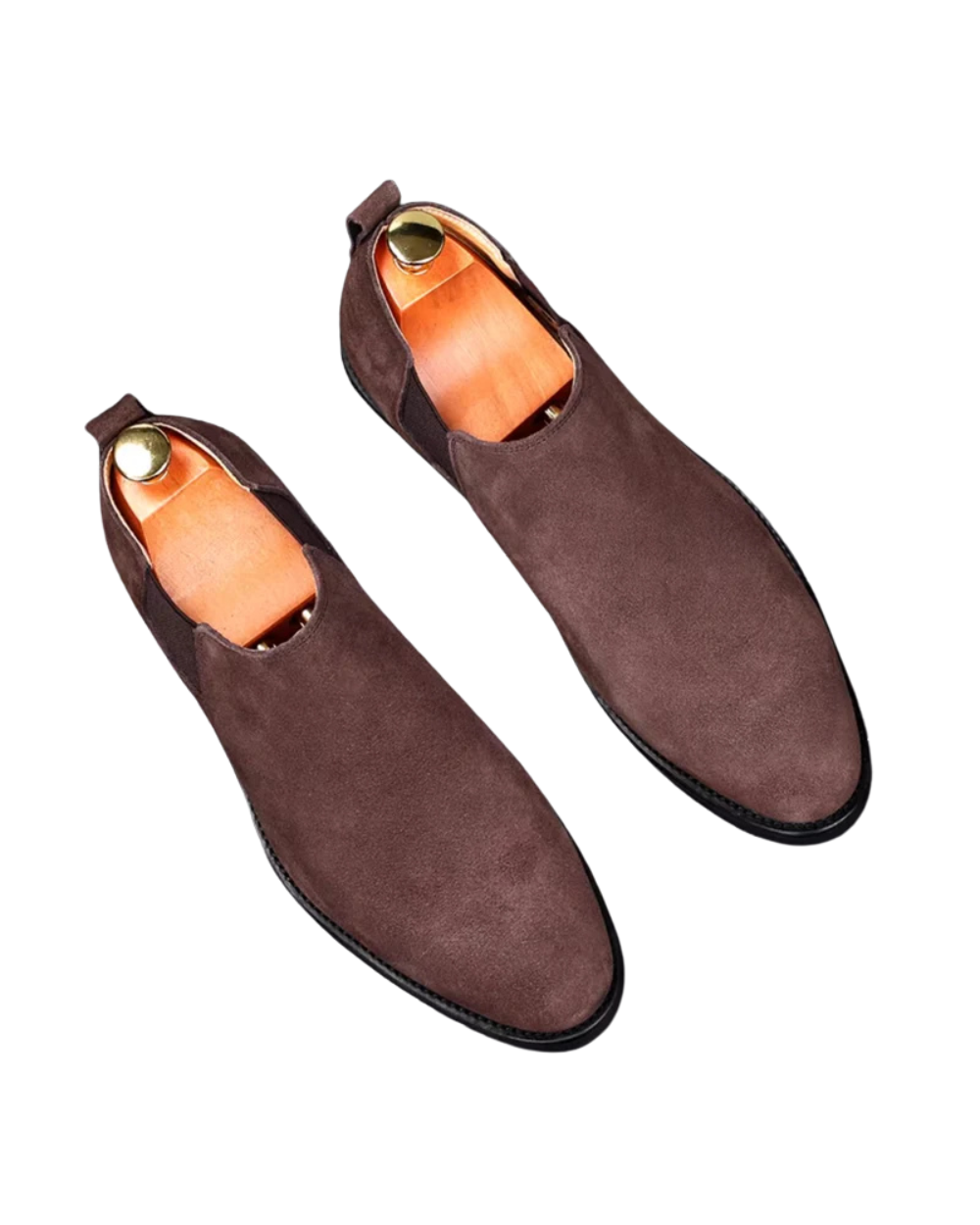 Elegantes botines Chelsea de ante