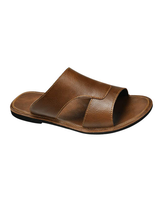 Sandalias de playa elegantes de piel