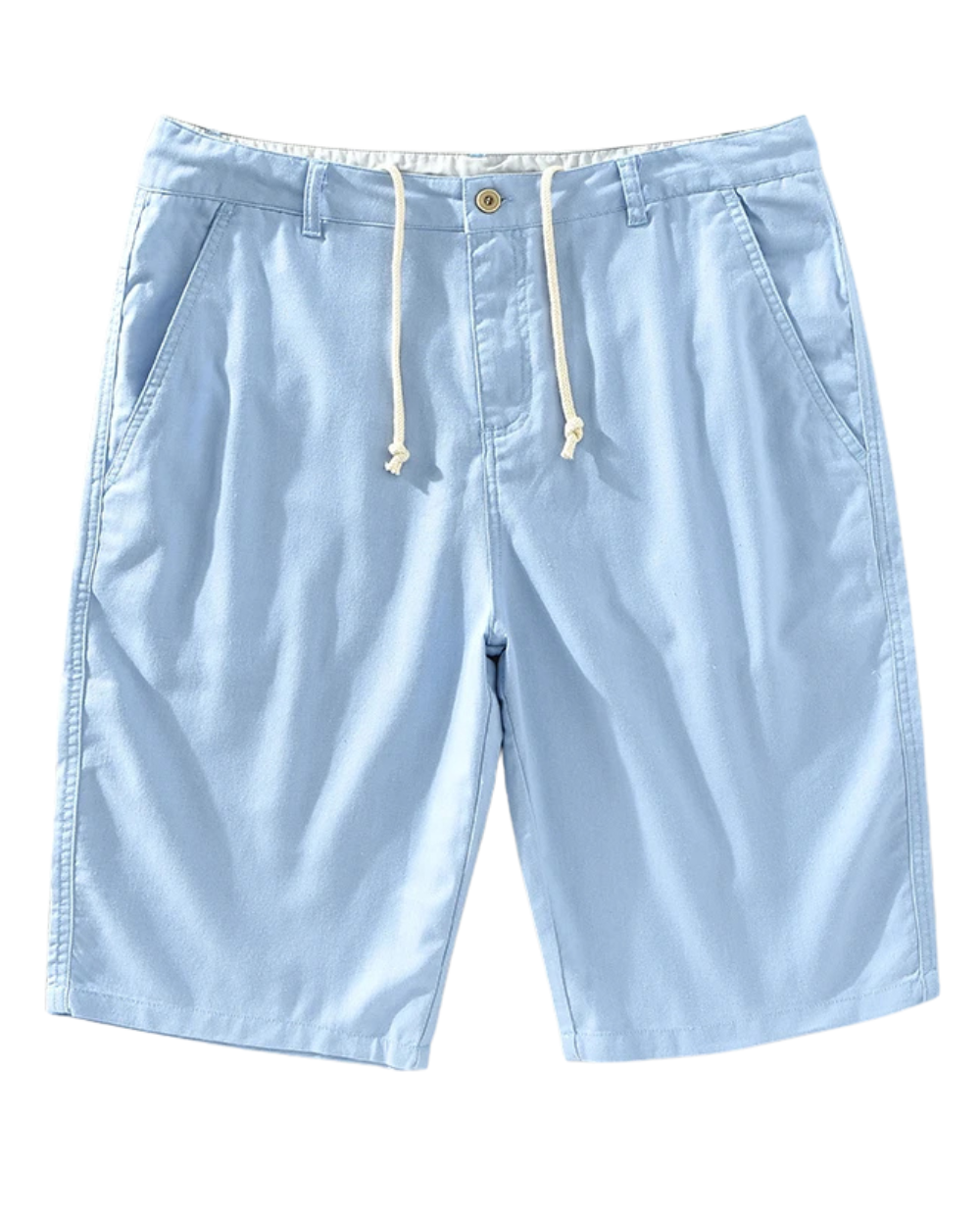 Elegantes pantalones cortos de lino