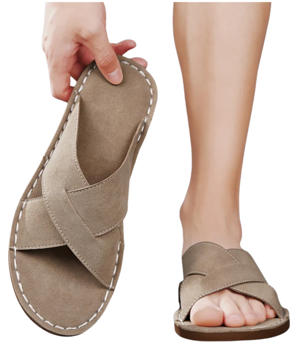 Zapatillas elegantes de ante