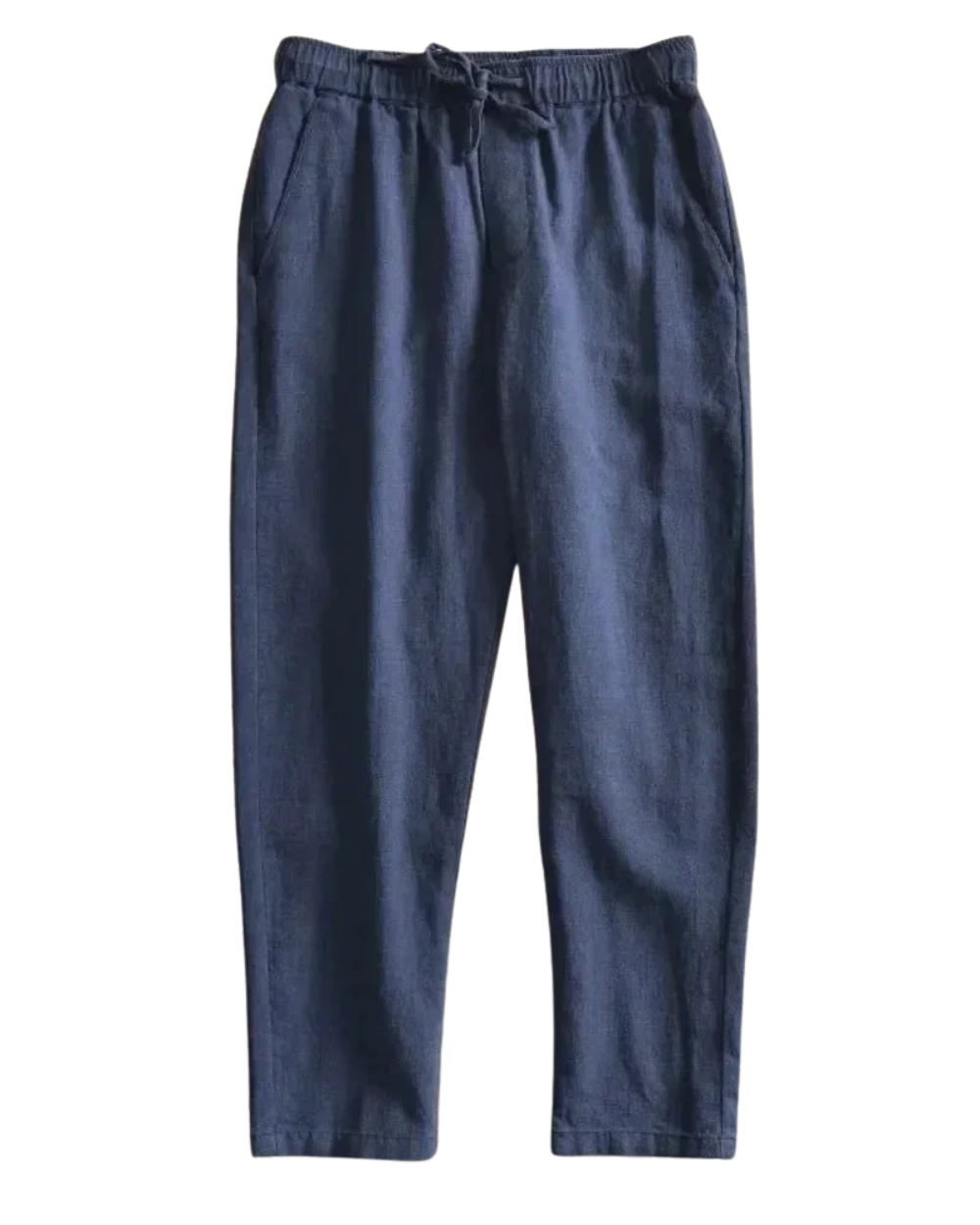 Pantalones informales de algodón y lino