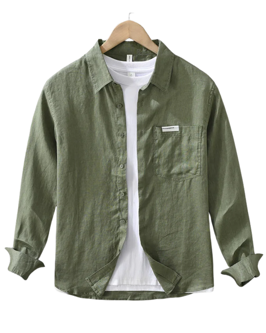 Camisa casual de lino