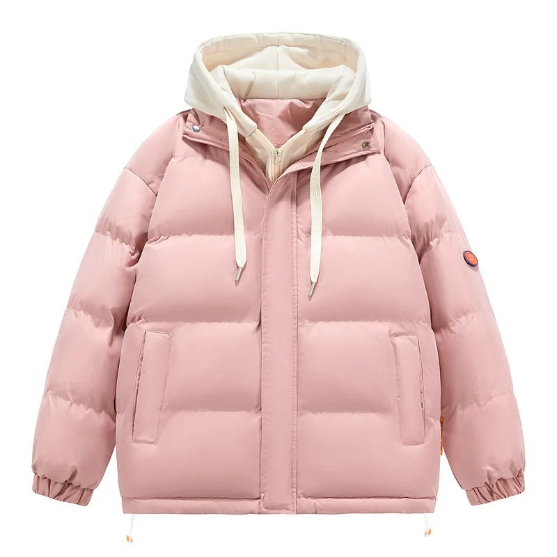 Elegante chaqueta con capucha