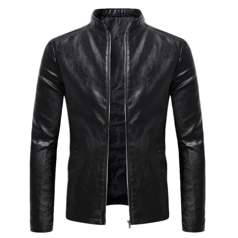 Chaqueta de cuero clásica