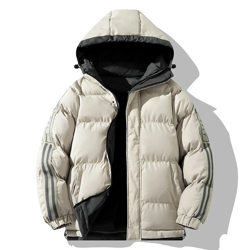 Elegante chaqueta de invierno con capucha