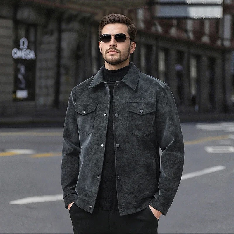 Chaqueta de ante premium