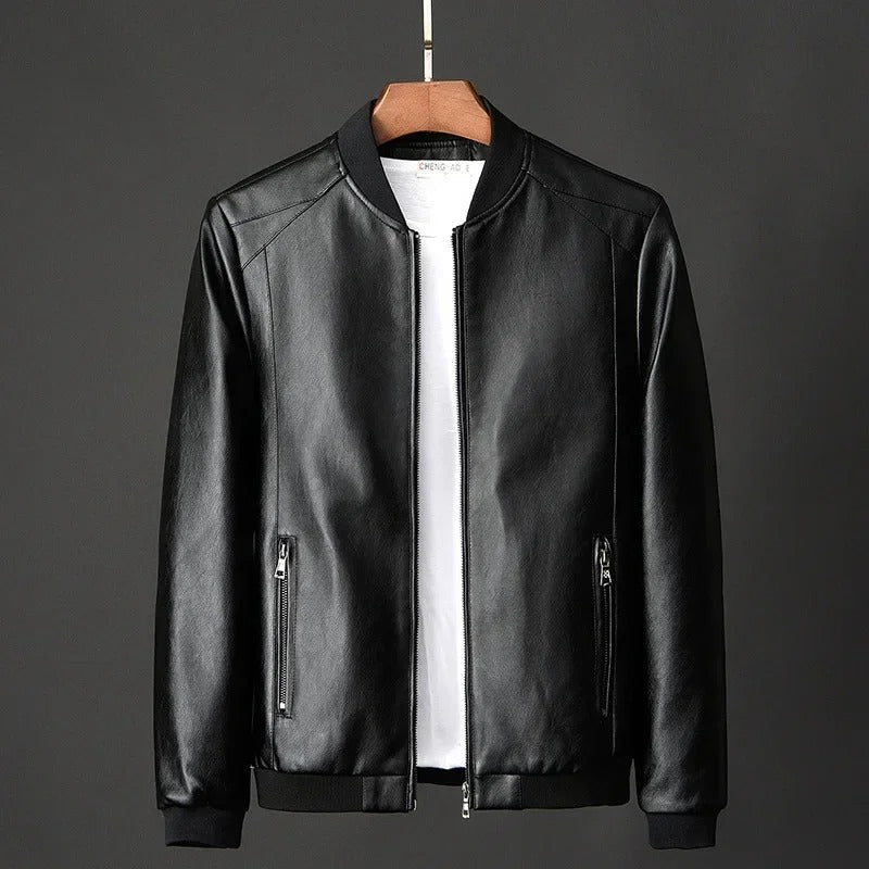 Chaqueta motera de cuero
