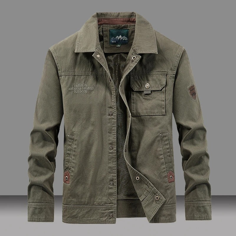 Chaqueta cortavientos de algodón