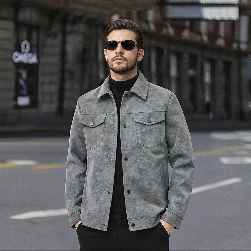 Chaqueta de ante premium