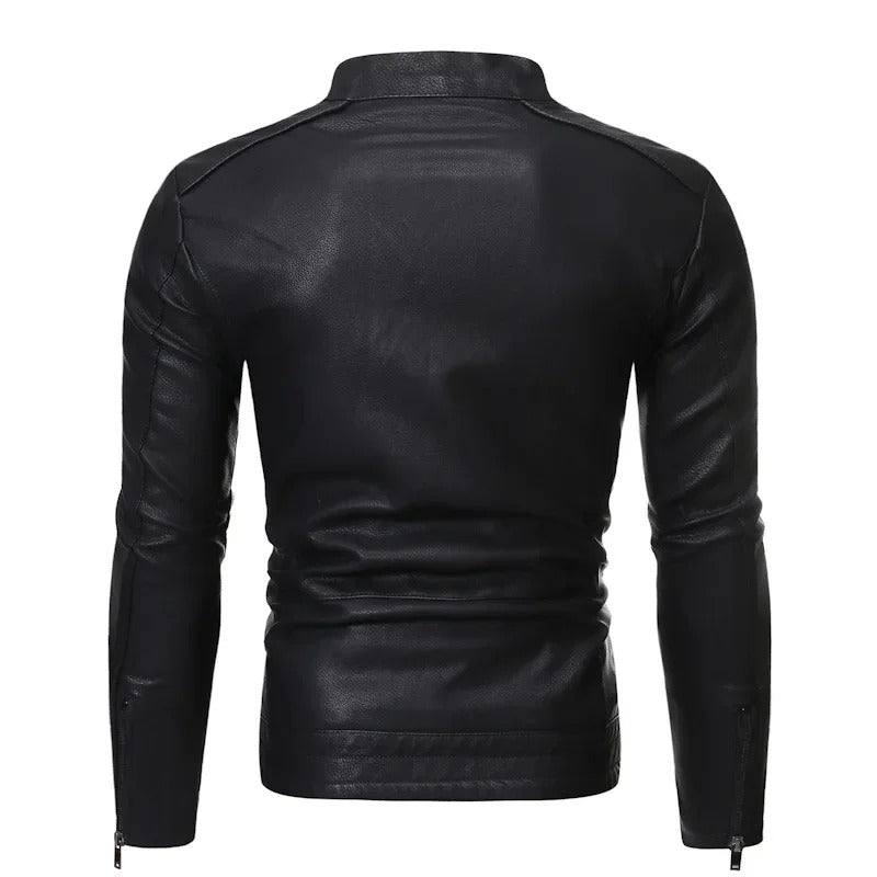 Elegante chaqueta de cuero