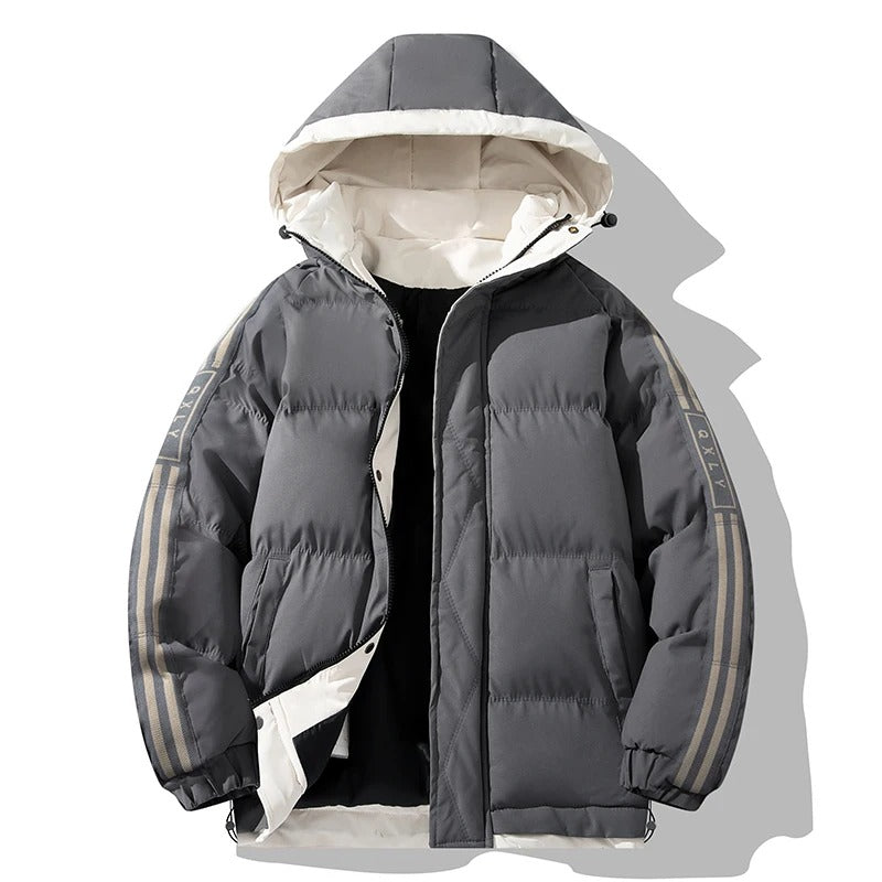 Elegante chaqueta de invierno con capucha