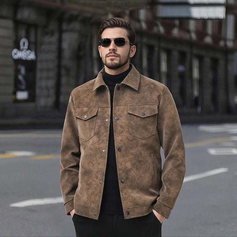 Chaqueta de ante premium