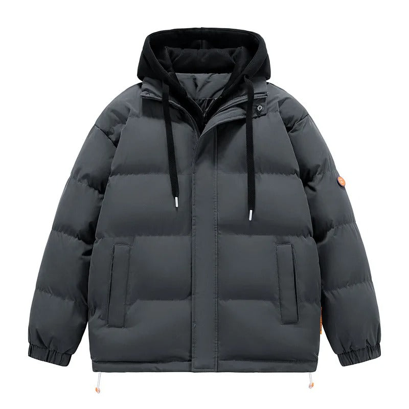 Elegante chaqueta con capucha