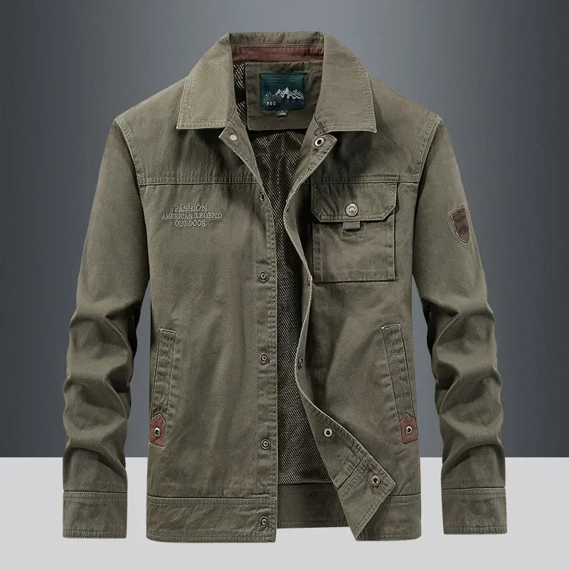 Elegante chaqueta cortavientos