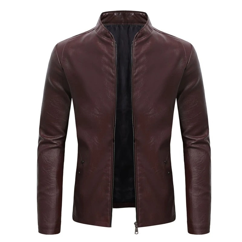 Chaqueta de cuero clásica