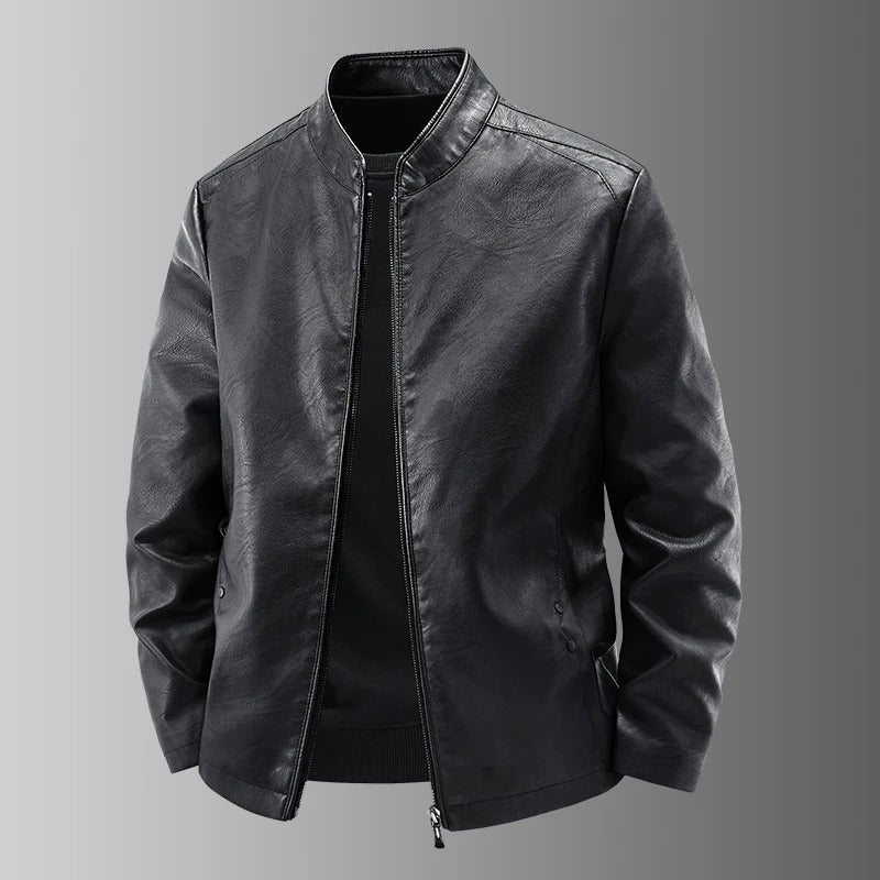 Chaqueta motera de cuero