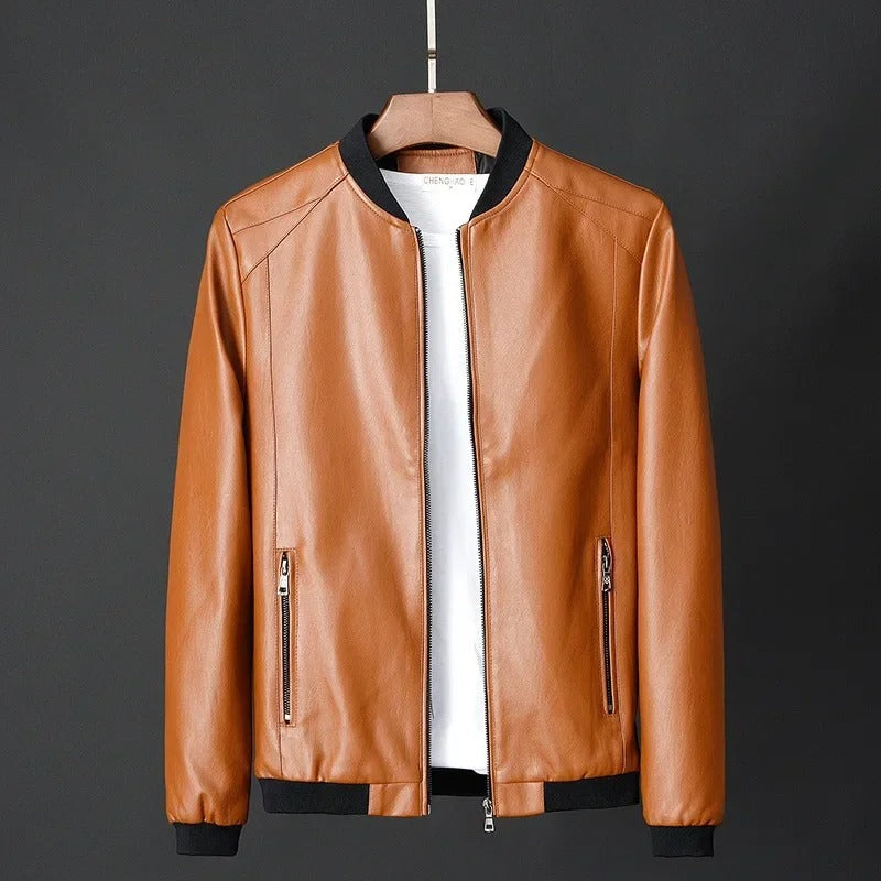 Chaqueta motera de cuero