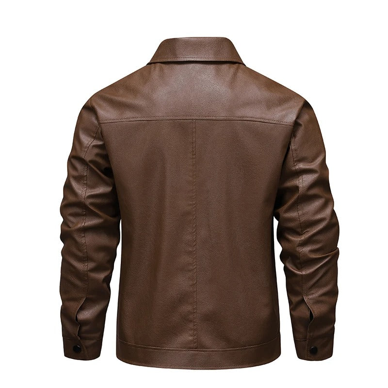Chaqueta motera de cuero vintage