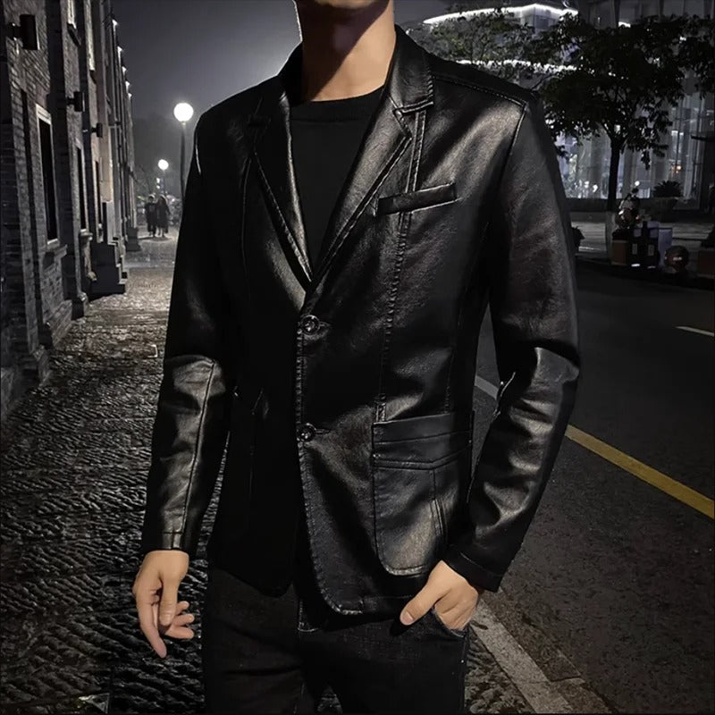 Chaqueta de cuero Business Casual