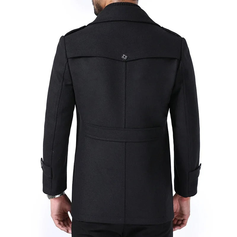 Elegante chaqueta de lana