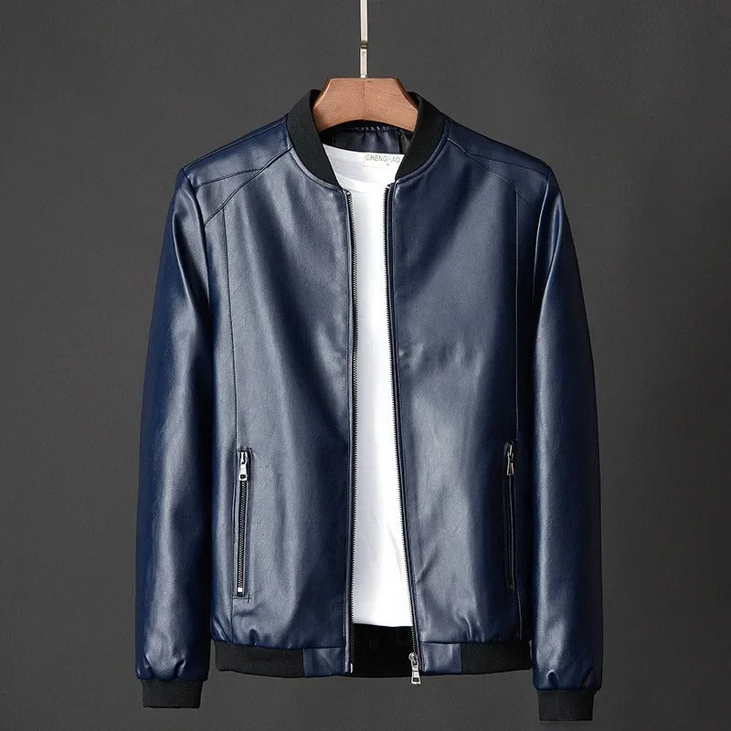 Chaqueta motera de cuero