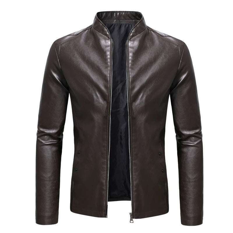 Chaqueta de cuero clásica