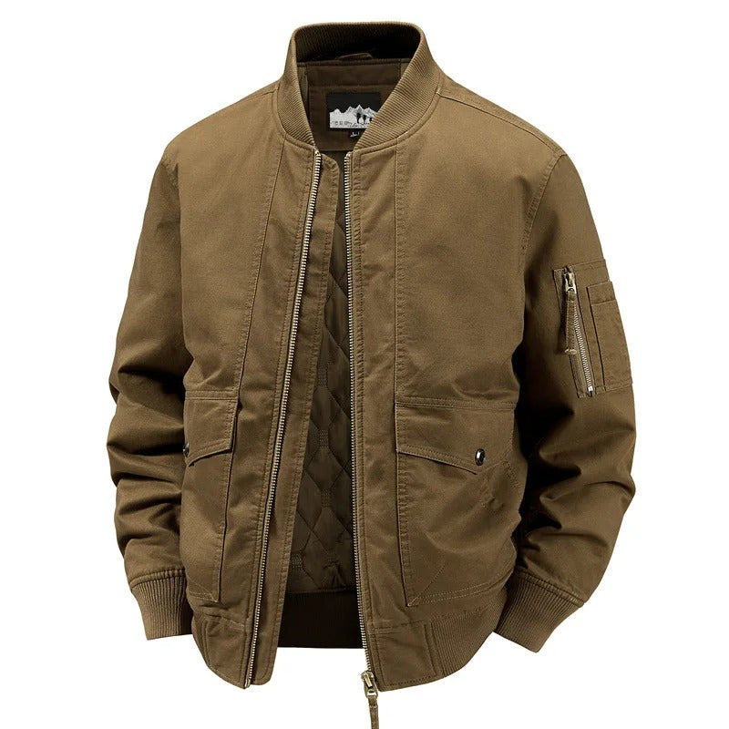 Elegante cazadora bomber de algodón