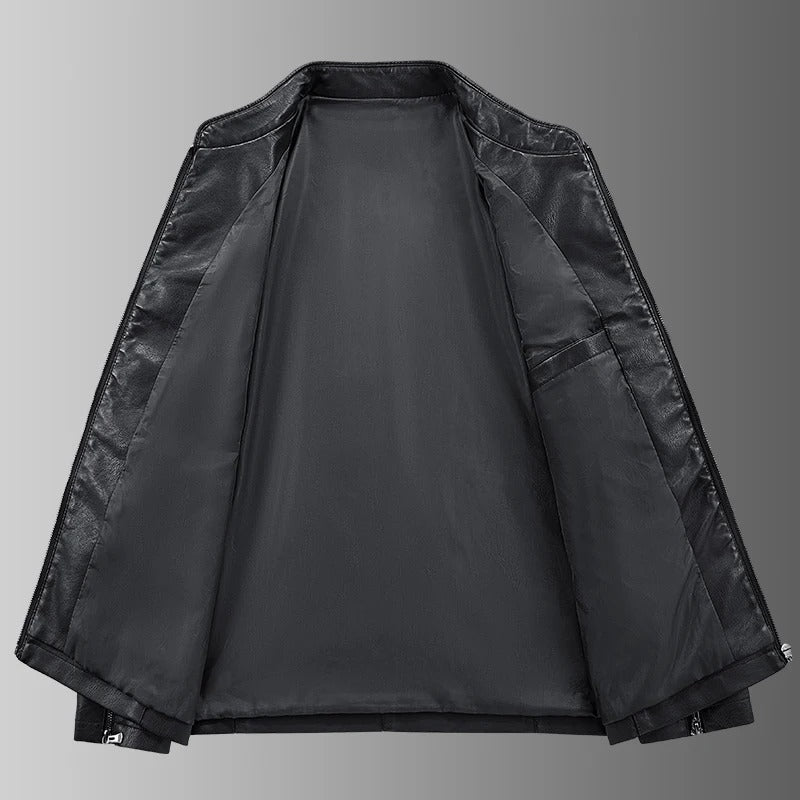 Chaqueta motera de cuero