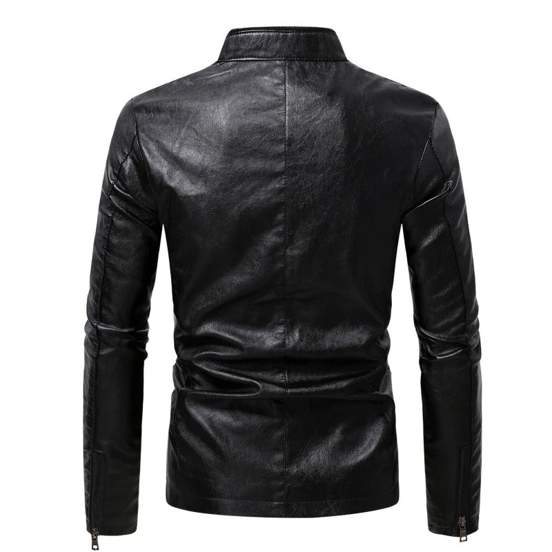 Chaqueta de cuero clásica