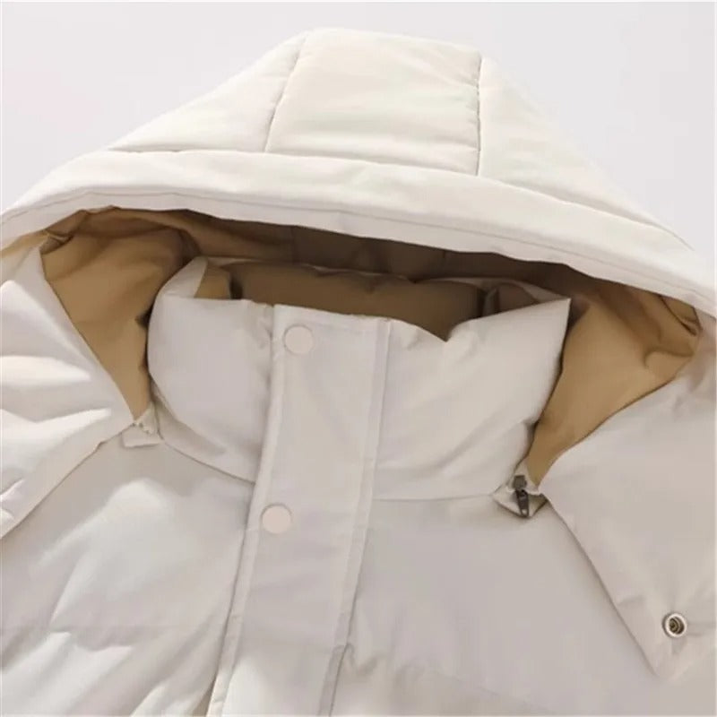 Elegante chaqueta con capucha para hombre