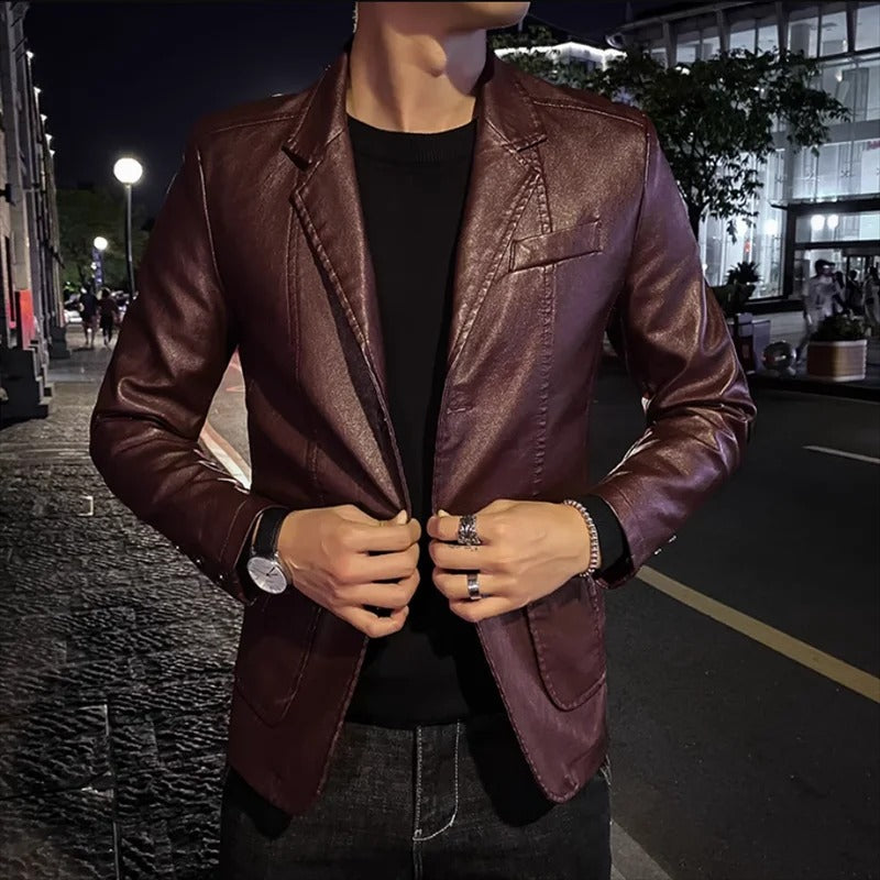Chaqueta de cuero Business Casual