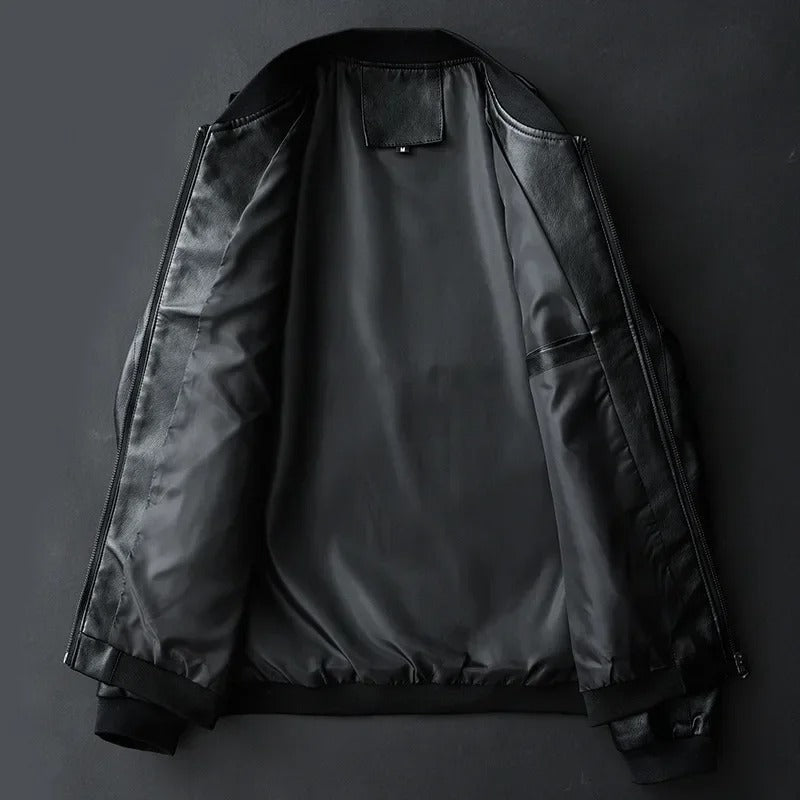 Chaqueta motera de cuero