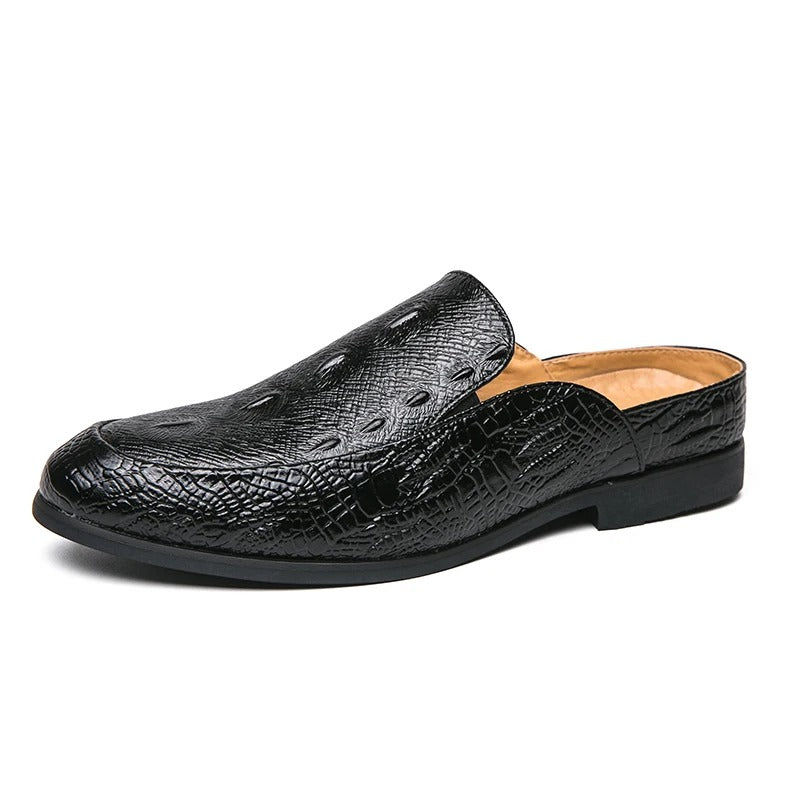 Elegantes zapatos de vestir con estampado de cocodrilo