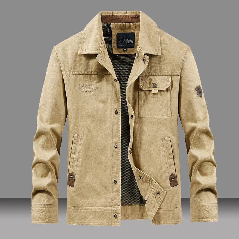 Chaqueta cortavientos de algodón