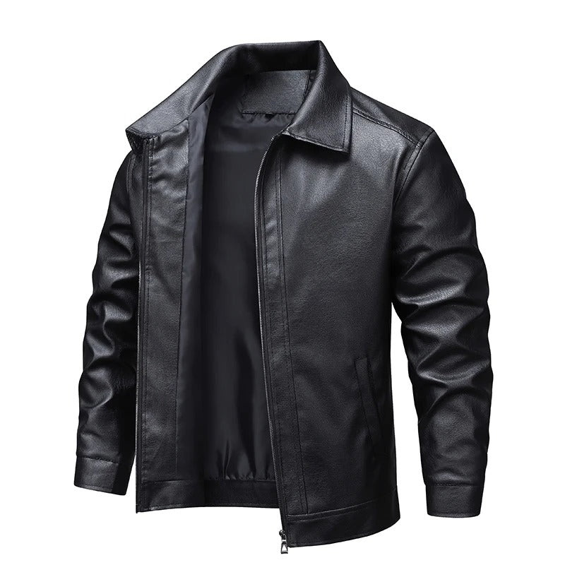Chaqueta motera de cuero vintage