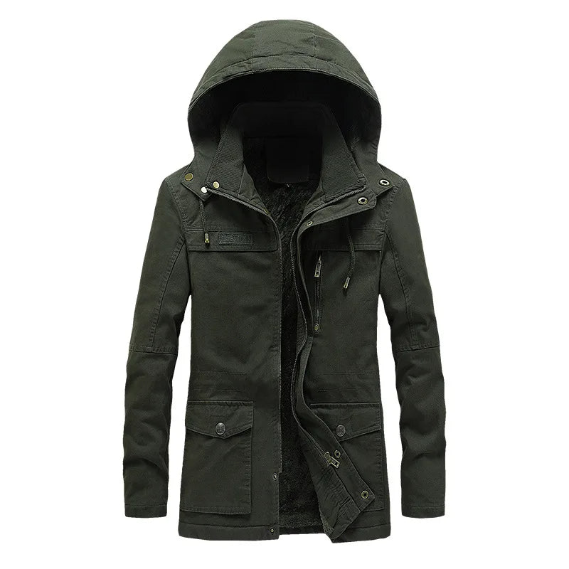 Elegante chaqueta de invierno cortaviento