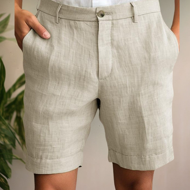 Pantalones cortos de verano de lino elegantes