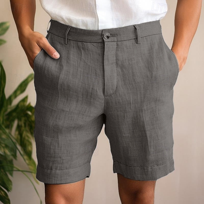 Pantalones cortos de verano de lino elegantes