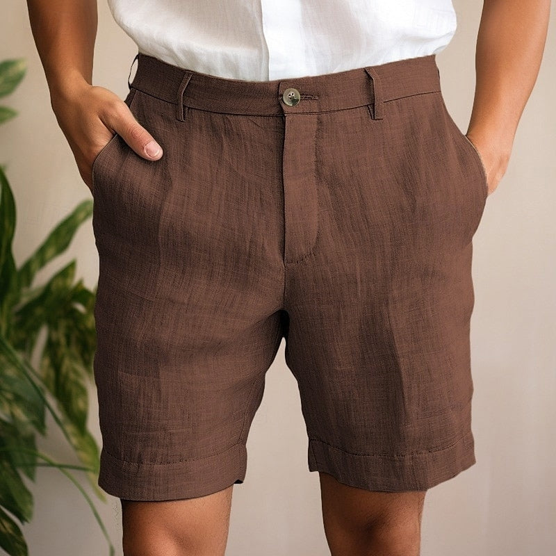 Pantalones cortos de verano de lino elegantes