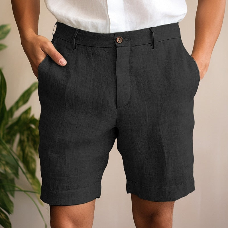 Pantalones cortos de verano de lino elegantes