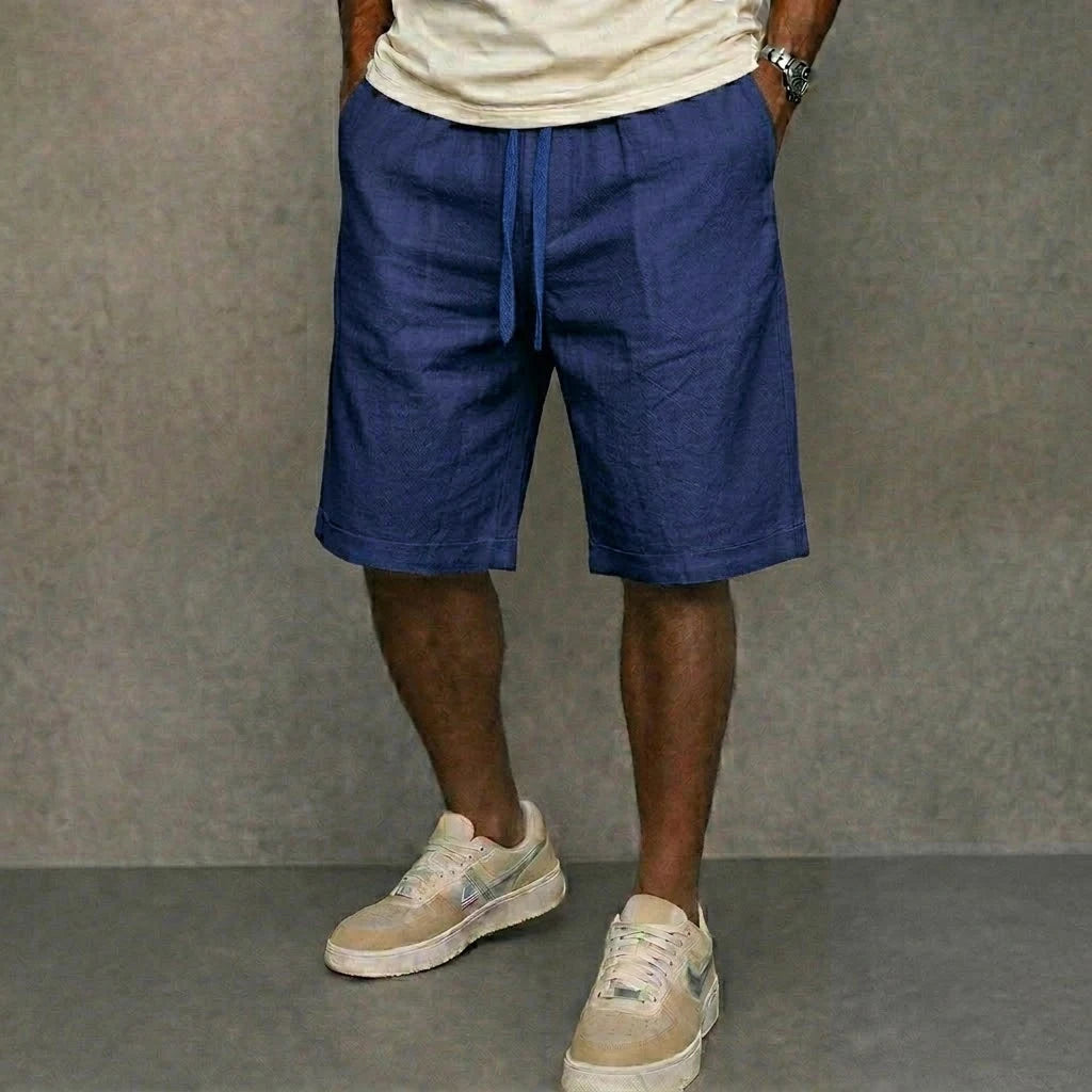 Elegantes pantalones cortos de algodón