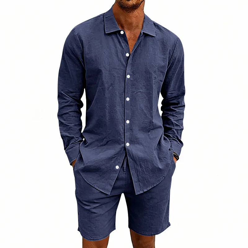 Elegante conjunto de verano de lino