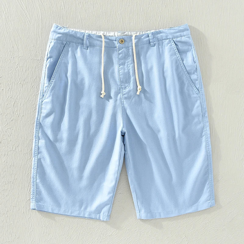 Elegantes pantalones cortos de lino