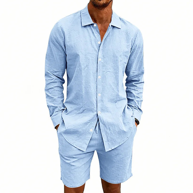 Elegante conjunto de verano de lino