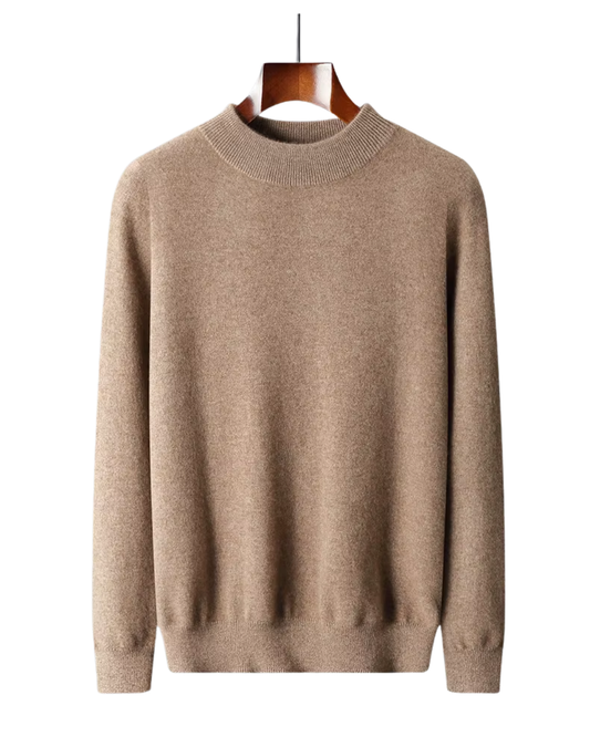 Jersey de cachemira con cuello alto